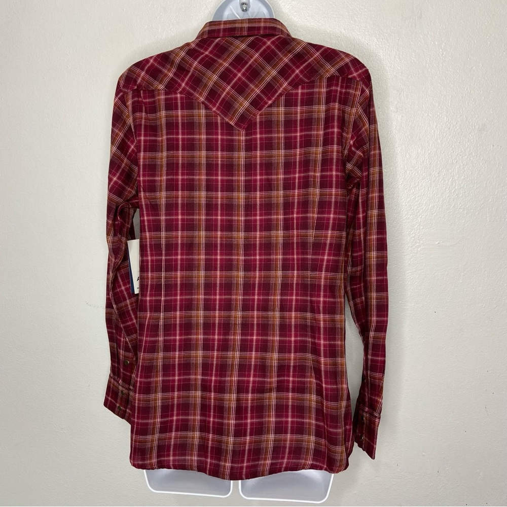 Ariat Real Shirt Plaid LS Snap Top NWT - Picture 5 of 9